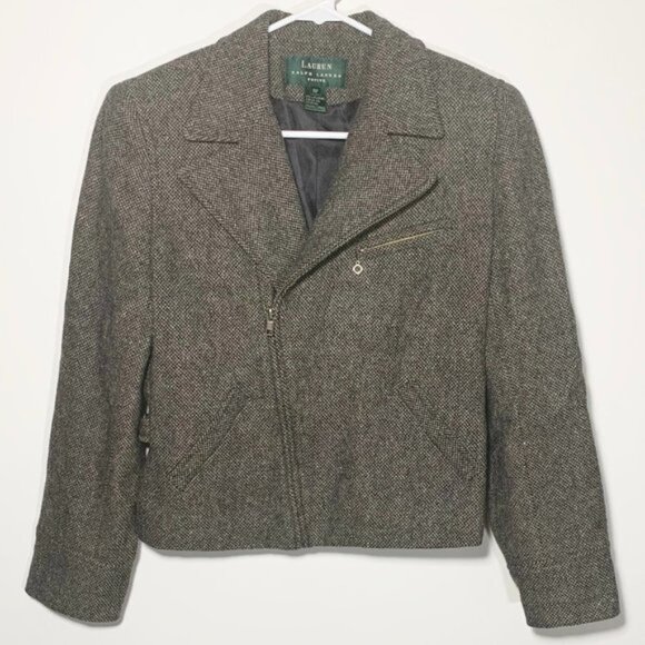 Ralph Lauren Grey Tweed Jacket - Picture 1 of 2